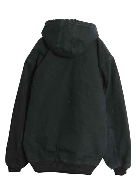 US企画 カーハート アクティブ ジャケット メンズ XL / ワーク ダック パーカー 中綿 キルティング ライナー フルジップ ブルゾン 企業 黒