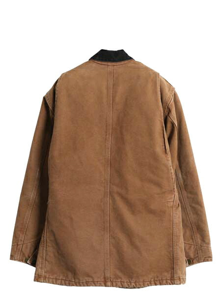 US企画 カーハート チョア コート メンズ M / ワーク ブラウン ダック カバーオール ジャケット ブランケット ライナー付き ブルゾン 廃盤