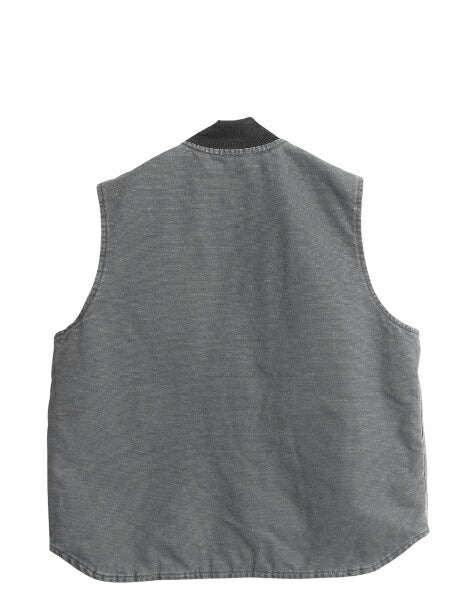 US企画 カーハート 中綿 ダック ベスト メンズ XL / フルジップ ナイロン キルティング ライナー 重ね着 前開き 廃盤 ワーク 大きいサイズ