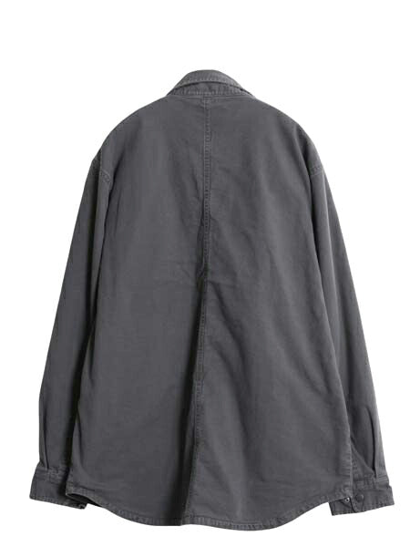 US企画 カーハート コットン キャンバス シャツ ジャケット メンズ L / 古着 ワーク ダック ストレッチ フリース ライナー付き 長袖シャツ
