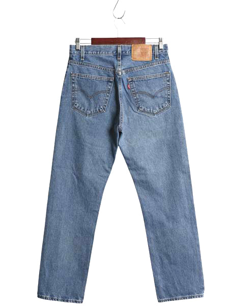 00s USA製 リーバイス 505 デニム パンツ 32 30 古着 オールド ジーンズ ジーパン スリム ストレート テーパード ボトムス 赤タブ ブルー