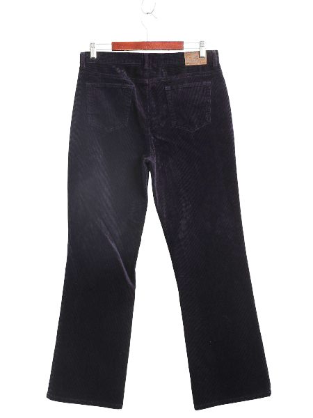 ラルフローレン 太畝 コーデュロイ フレア パンツ レディース 12 実寸 33 31 XL ブーツカット ベルボトム ノータック ストレッチ ボトムス