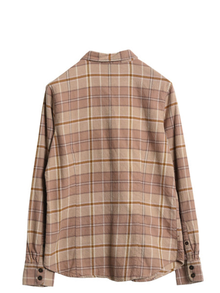 パタゴニア ロングスリーブ フィヨルド フランネル シャツ レディース S / 22年製 オーガニック コットン ネルシャツ チェック 長袖シャツ