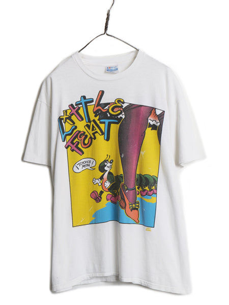 MASAHITO ARAI 　1988年 イラストプリント Tシャツ 90s USA製 ☆ リトルフィート ツアー イラスト プリント Tシャツ