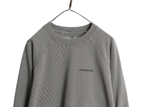 パタゴニア 両面 プリント スウェット メンズ M / 20年製 アウトドア トレーナー カットソー ワンポイント長袖 Tシャツ ロンT シンプル 灰