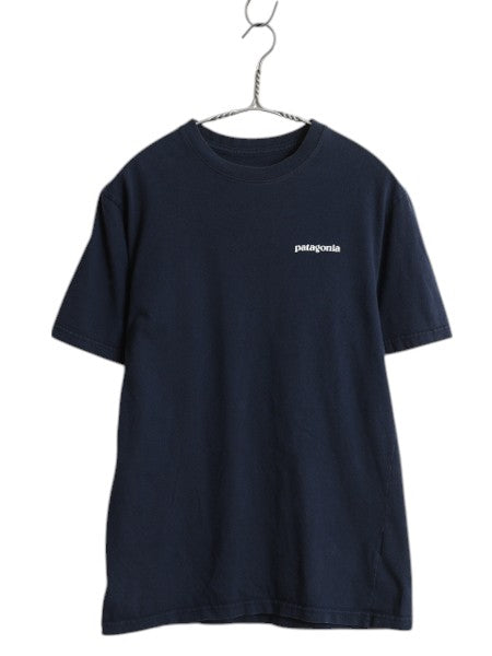 パタゴニア 両面 プリント 半袖 Tシャツ メンズ XS 17年製 アウトドア P6 ボックスロゴ バックプリント オーガニック コットン カットソー