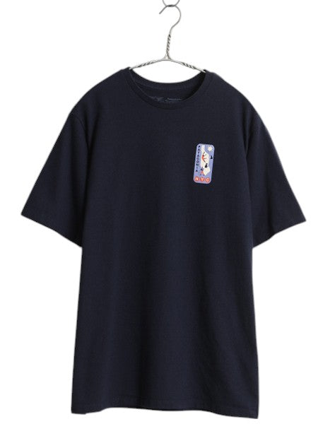 NYC 限定モデル パタゴニア 両面 プリント 半袖 Tシャツ メンズ S / 22年製 アウトドア グラフィック アート カットソー バックプリント 紺