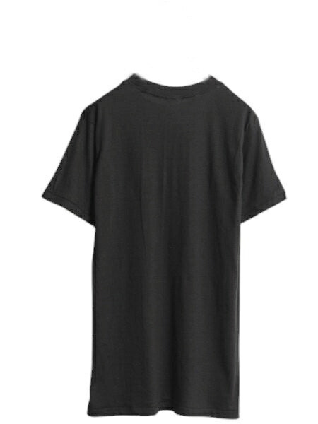 デッドストック 80s USA製 アンビル 無地 半袖 Tシャツ メンズ L 小さめ M 程 新品 ヴィンテージ カットソー シングルステッチ ブランク 黒