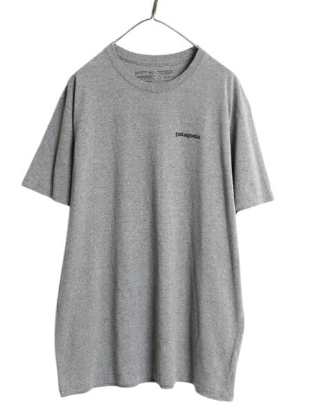 パタゴニア 両面 プリント 半袖 Tシャツ メンズ XL 古着 18年製 アウトドア P6 ボックスロゴ バックプリント カットソー トップス シンプル