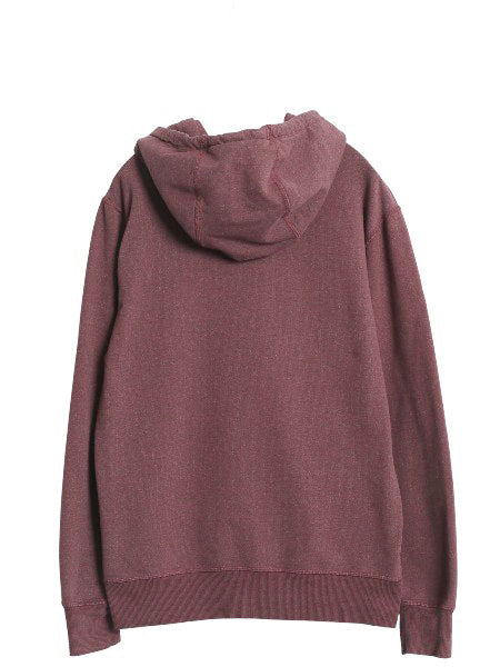 パタゴニア プリント スウェット フード パーカー メンズ S / 15年製 プルオーバー ストレッチ トレーナー ベア グラフィック バーガンディ