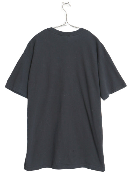 00s ビートルズ フォト イラスト プリント Tシャツ メンズ L 古着 オールド アップル オフィシャル バンド ロック フォトT グラフィック 黒