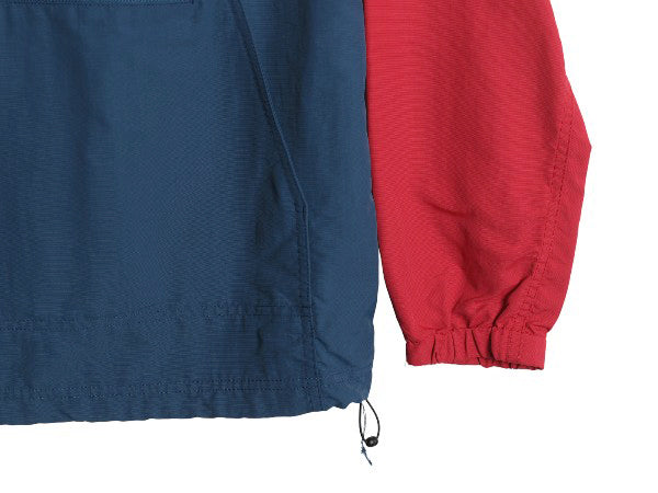 エルエルビーン ナイロン アノラック パーカー ジャケット レディース S / パッカブル プルオーバー ハーフジップ マンパ ツートン 赤 紺