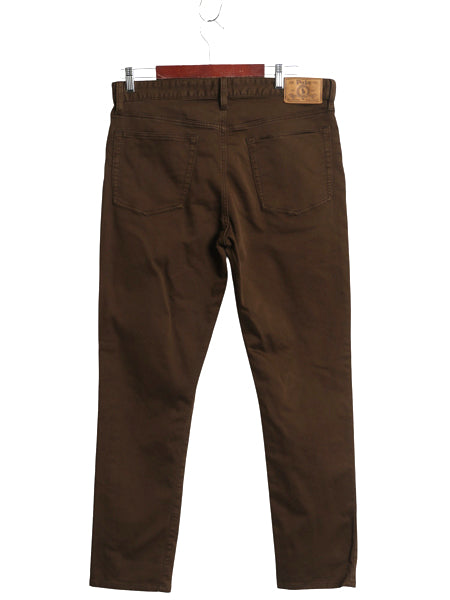 ポロ ラルフローレン チノ パンツ 実寸 34 29 古着 スリム ストレート ストレッチ コットン チノパン スラックス ノータック 細身 ブラウン