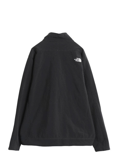 US企画 ノースフェイス APEX ソフトシェル ジャケット メンズ XL アウトドア フルジップ 裏 フリース ストレッチ ジャンパー ブラック 防風