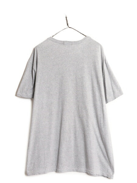 ポロベア ポロ ラルフローレン プリント 半袖 Tシャツ メンズ XL / 古着 キャラクター プリントTシャツ シングルステッチ 大きいサイズ 灰