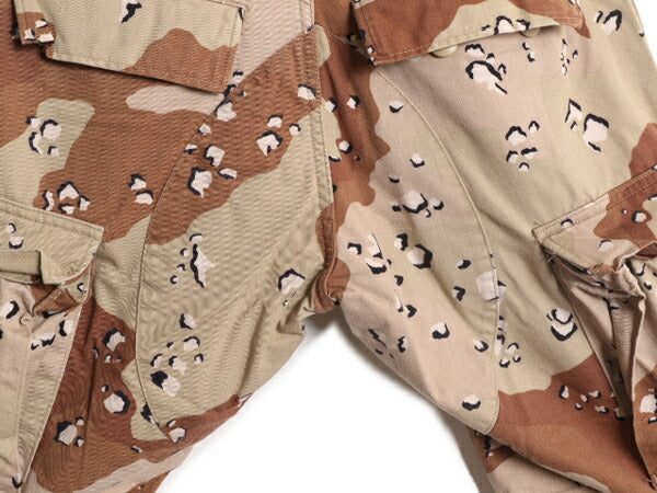 80s 86年製 US ARMY 米軍実物 デザート カモ BDU ミリタリー パンツ X-SMALL X-SHORT 80年代 ヴィンテージ 6c チョコチップ アーミー 迷彩