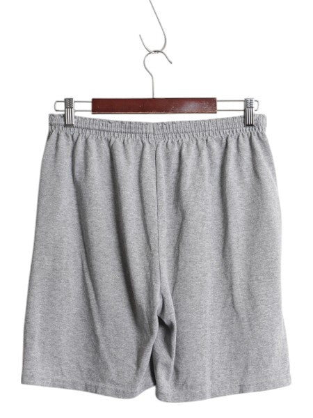 チャンピオン ポケット付き ショートパンツ メンズ M 古着 イージー ショーツ 短パン トレーニング ハーフパンツ 薄手 ワンポイント グレー