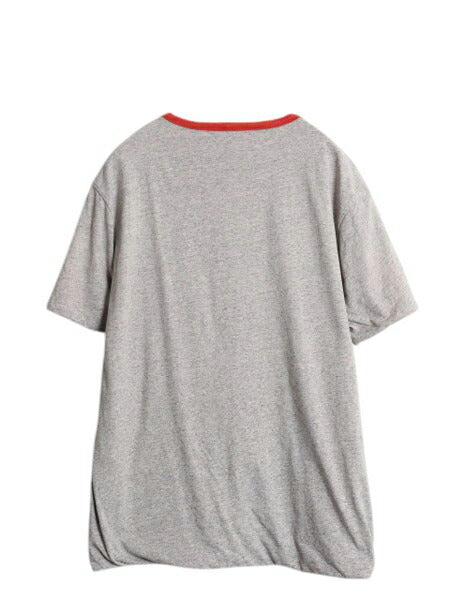 ポロ ラルフローレン プリント リバーシブル 半袖 Tシャツ メンズ M 程/ ヴィンテージ モデル タイガー カットソー ダブルフェイス 赤 灰