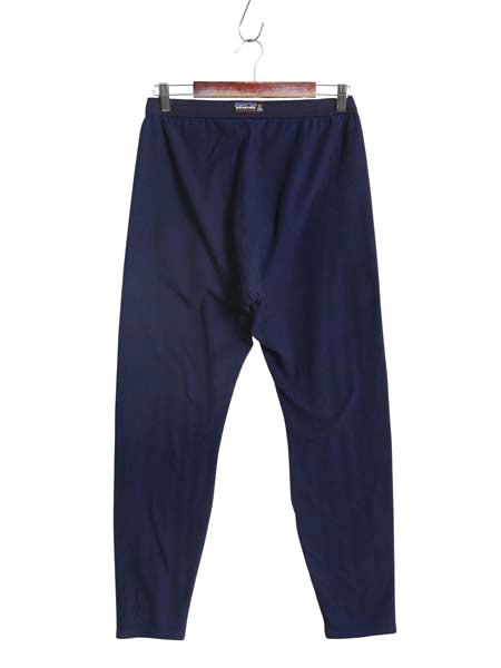 90s USA製 パタゴニア キャプリーン フリース パンツ メンズ レディース L 古着 オールド 97年製 アンダーウェア インナー アウトドア 紺