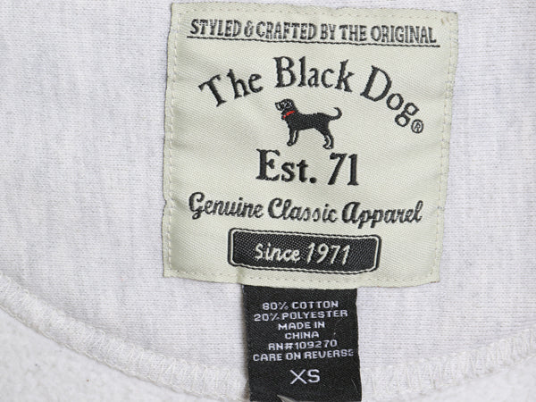 00s The Black Dog ドッグ プリント ハイネック スウェット メンズ レディース XS / オールド ヘビーウェイト 犬 裏起毛 トレーナー グレー