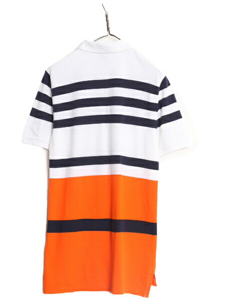 デッドストック ポロ ラルフローレン ボーダー 鹿の子 半袖 ポロシャツ キッズ XL メンズ S M 新品 半袖シャツ ワンポイント マルチカラー
