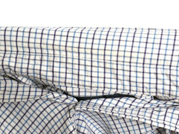 90s ラルフローレン チェック 長袖 ボタンダウン シャツ メンズ M / ポロ 長袖シャツ オックスフォード コットン ワンポイント ワイシャツ