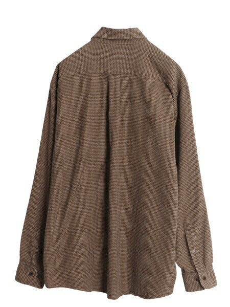 ブルックスブラザーズ ボタンダウン フランネル シャツ メンズ L / 長袖シャツ 千鳥格子 チェック ポケット付き カジュアル BD ネルシャツ