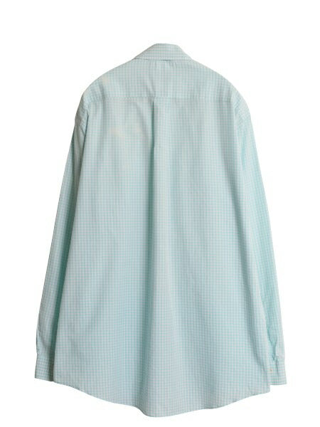 ブルックスブラザーズ ギンガム チェック 長袖 ボタンダウン シャツ メンズ L 長袖シャツ コットン ワイシャツ ノーアイロン ポケット付き