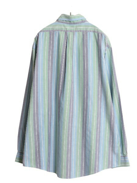 ブルックスブラザーズ ストライプ 長袖 ボタンダウン シャツ メンズ XXL / 長袖シャツ オックスフォード スーピマ コットン 大きいサイズ