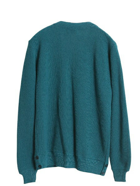 70s USA製 ラコステ アクリル ニット カーディガン 38 レディース М ヴィンテージ 羽織り 前開き 重ね着 セーター ワンポイント グリーン