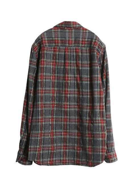 エルエルビーン チェック 長袖 ボタンダウン フランネル シャツ メンズ M 古着 長袖シャツ ネルシャツ コットン BD マルチカラー ゆったり