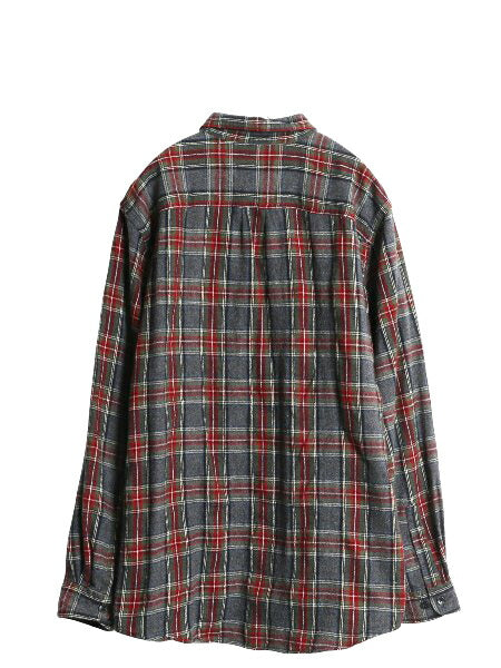 エルエルビーン チェック 長袖 ボタンダウン フランネル シャツ メンズ L 古着 長袖シャツ ネルシャツ コットン マルチカラー BD ゆったり