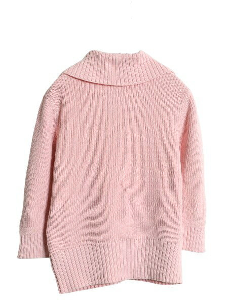 00s ローレンジーンズ ラルフローレン 七分丈 ニット セーター レディース M / オールド コットン リブ編み 襟付き プルオーバー シンプル