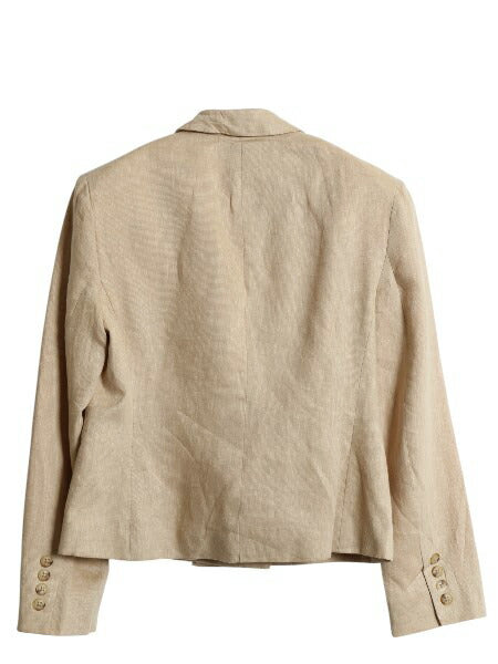 デッドストック 90s USA製 ローレン ラルフローレン ダブルブレスト テーラード ジャケット S 程/ 新品 ポロ 100% リネン サマー ブレザー