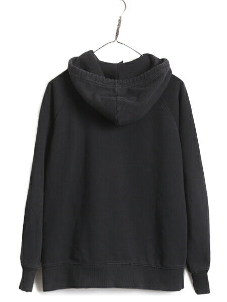 ノースフェイス プリント スウェット フード パーカー レディース M / The North Face プルオーバー 裏起毛 トレーナー アウトドア 薄手 黒
