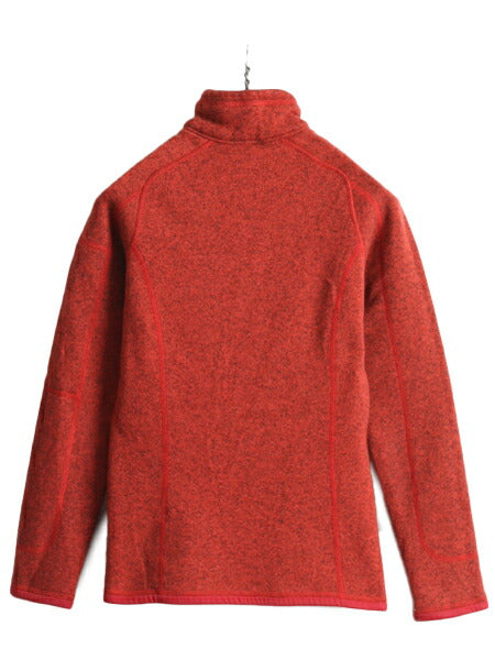 16年製 パタゴニア ベターセーター 1/4 ジップネック レディース XS / Patagonia アウトドア フリース ニット ジャケット プルオーバー 赤