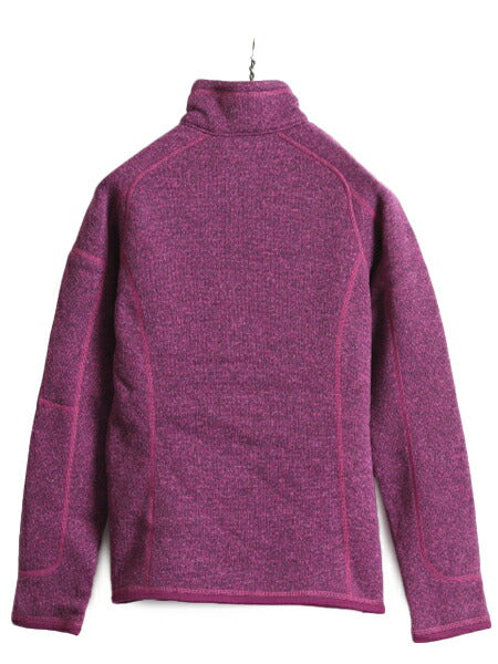 16年製 パタゴニア ベターセーター 1/4 ジップネック レディース S Patagonia アウトドア フリース ニット ジャケット プルオーバー 杢 紫