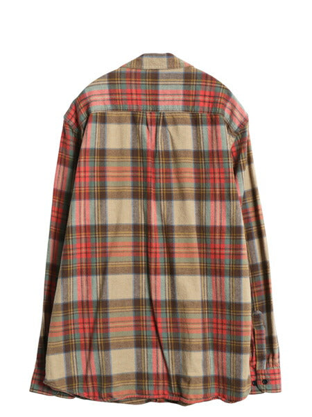 エルエルビーン チェック 長袖 ボタンダウン フランネル シャツ メンズ L 古着 長袖シャツ BD ネルシャツ コットン マルチカラー ゆったり