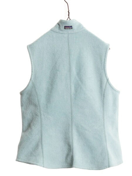 90s 99年製 USA製 パタゴニア ライトウェイト シンチラ フリース ベスト レディース L / 古着 PATAGONIA フルジップ アウトドア ハイネック