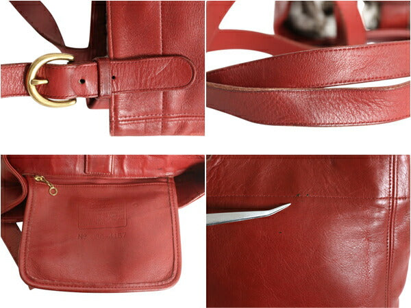 USA製 オールドコーチ 本革 レザー トートバッグ ショルダー バッグ レザーバッグ レディース コーチ カバン 肩掛け シンプル レアカラー