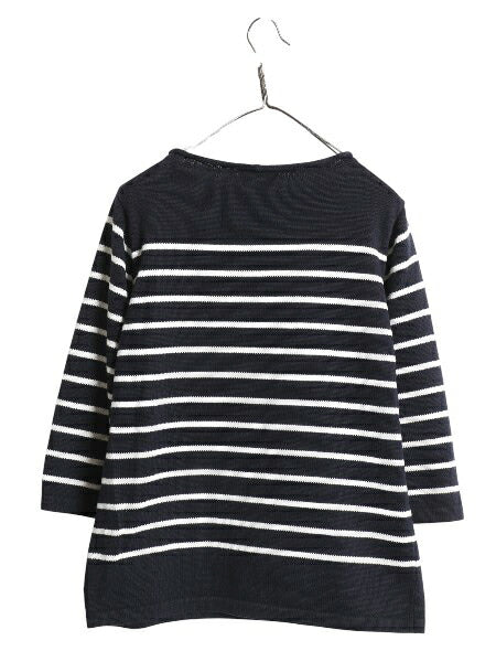 90s ローレン ラルフローレン ロールネック ボーダー ニット セーター レディース L オールド ポロ 7分袖 長袖ニット カットソー ゆったり