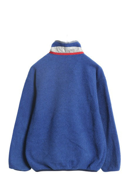 00s パタゴニア ライトウェイト シンチラ スナップT キッズ XL レディース S 程 オールド 02年製 プルオーバー フリース ジャケット ブルー