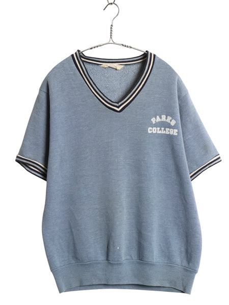 60s ランタグ ☆ チャンピオン Vネック 半袖 スウェット メンズ L 
