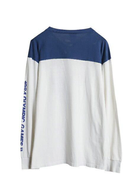 80s USA製 ロス五輪 リーバイス プリント 長袖 Tシャツ メンズ レディース L ヴィンテージ オリンピック ロンT ロングスリーブ 袖プリント