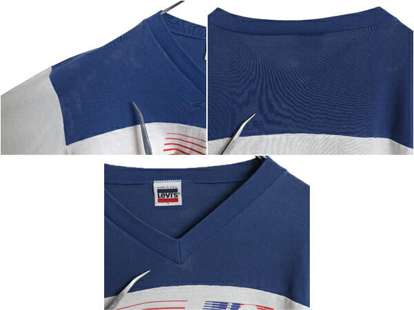 80s USA製 ロス五輪 リーバイス プリント 長袖 Tシャツ メンズ レディース L ヴィンテージ オリンピック ロンT ロングスリーブ 袖プリント