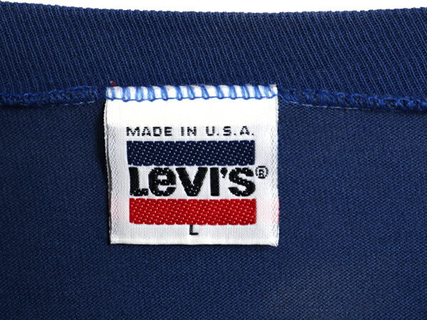 80s USA製 ロス五輪 リーバイス プリント 長袖 Tシャツ メンズ レディース L ヴィンテージ オリンピック ロンT ロングスリーブ 袖プリント