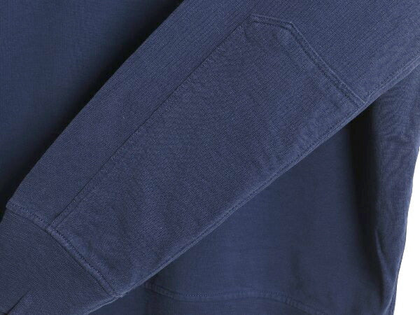 90s ポロ ラルフローレン ハーフジップ スウェット メンズ XL / 古着 オールド トレーナー コットン ハイネック ツートン 大きいサイズ 紺