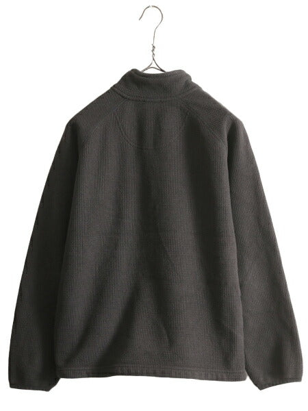 ノースフェイス ワッフル フリース ジャケット メンズ S / 古着 The North Face アウトドア ブルゾン プルオーバー ハーフジップ ブラック