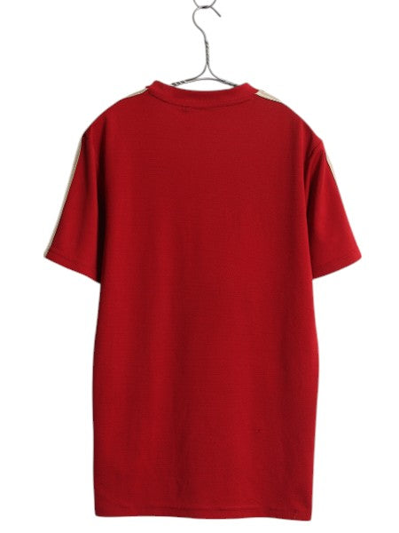 アディダス スペイン 代表 半袖 サッカー プラクティス シャツ メンズ S 程/ 古着 Tシャツ ユニフォーム トレーニング ゲーム ジャージ 赤