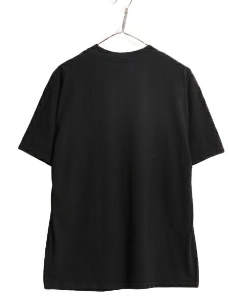 00s ジョーク メッセージ プリント 半袖 Tシャツ メンズ L / 00年代 オールド プリントT ヘビーウェイト グラフィック コットン ブラック